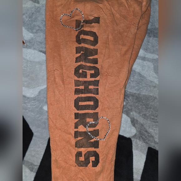 ♡Y2k Vintage PINK Victoria's Secret Texas Longhorns Jogger Pants♡ - Picture 3 of 5